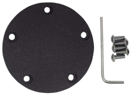 Drag Specialties 0940-1241 Chrome Spherical Radius Points Cover - Wrinkle Black