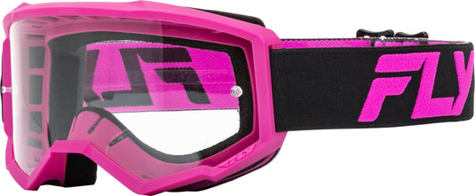 Black/Pink / Clear Lens