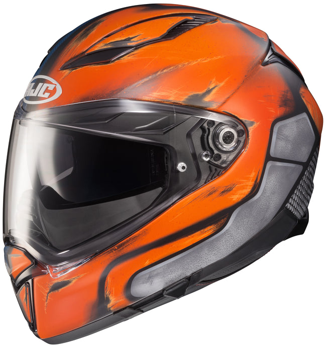 Hjc F70 Deathstroke Helmet (Medium, Semi-Flat Blue/Dull Orange (MC-27SF))