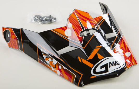 G-Max Visor for MX-46Y Youth Helmets - Hooper Black/Orange