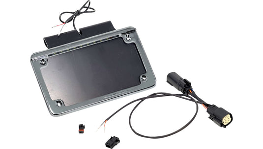 Namz NIBTH-C02 Illuminated Saddlebag License Plate Frame - Chrome Frame