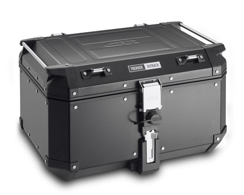 Givi OBKN58BA Outback Series 58L Aluminum Top Case - Black