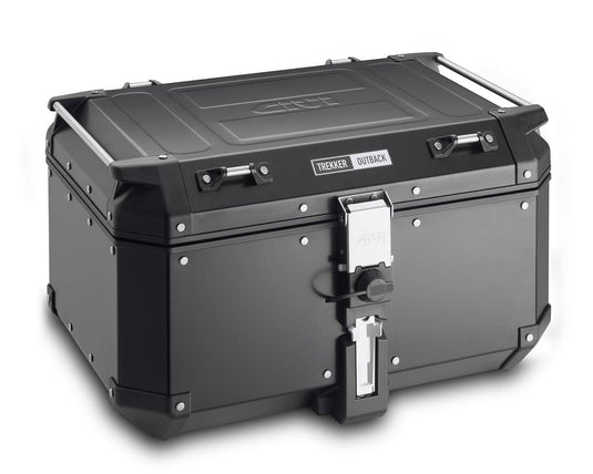 Givi OBKN58BA Outback Series 58L Aluminum Top Case - Black