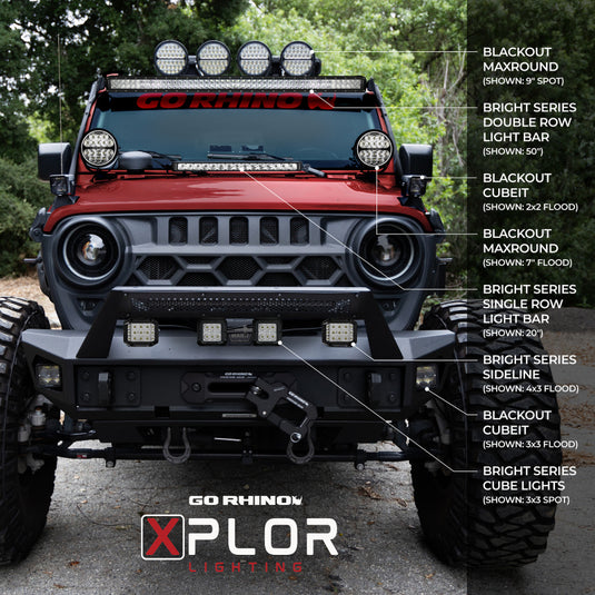 Go Rhino 750723213CSS GOR Xplor Lighting