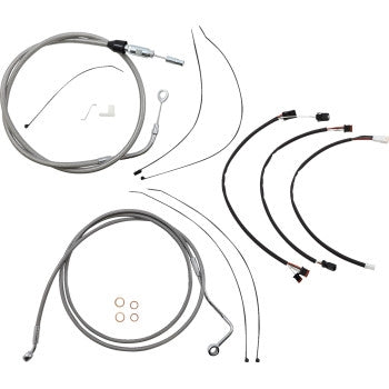 Magnum 5891172 XR Stainless Dot Handlebar Installation Kit - 15in-17in. - Chrome Fittings