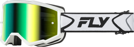 White/Black / Iridescent Green Mirror Lens