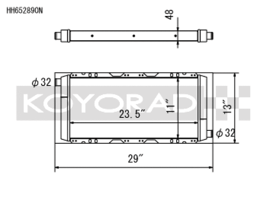 Koyo HH652890N KOY Racing Radiators