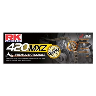 Excel 420MXZ-126 420MXZ Heavy Duty RK-Japan Chain - 126 Links - Natural