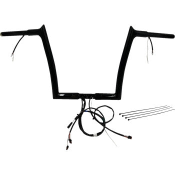 Fat Baggers, Inc. 901912-B 1-1/4in. Plug and Play EZ Install Pointed Top Handlebar Kit - Black