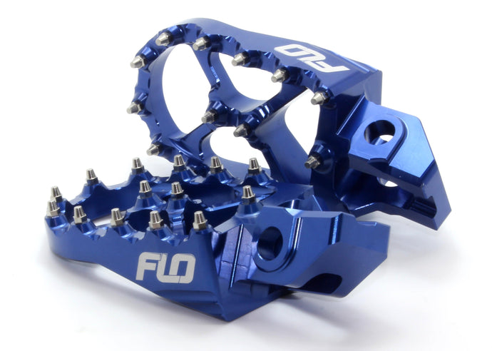 Flo Motorsports FPEG-795BLU Pro Series Footpegs - Blue