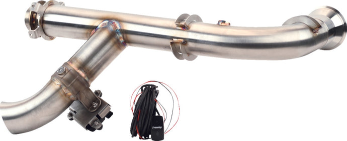 Trinity Racing TR-4180HP Side Piece Header Pipe with Electronic Cut Out