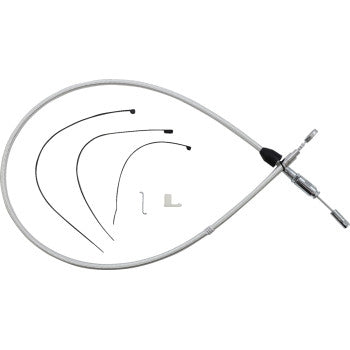 Magnum 323411HE Alternate Length Sterling Chromite Quick Connect Braided Upper Clutch Cable - 42in.