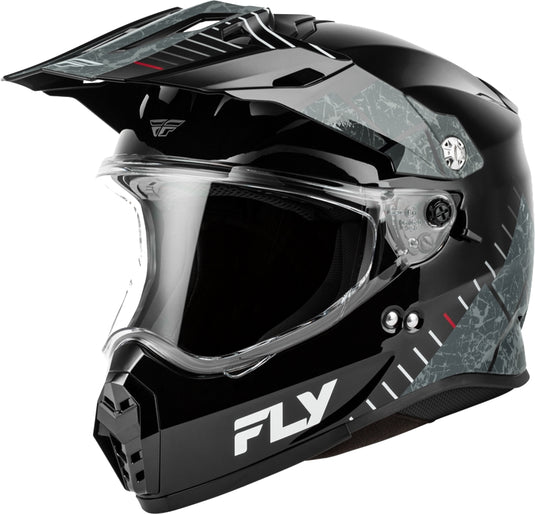 Fly Racing Trekker Granite Helmet (XX-Large, Black/Gray)