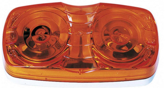 Peterson Manufacturing V138-15A Replacement Lens for Double Bulls-Eye Clearance/Side Marker Lights - Amber