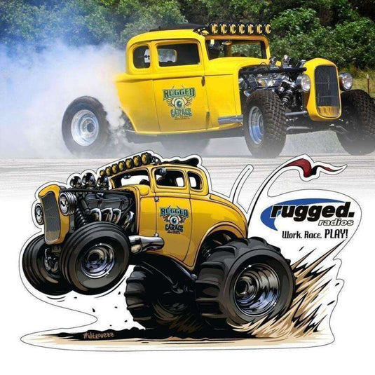 Rugged Radios STICKER-RUGGED32-NI RGD Die-Cut Stickers