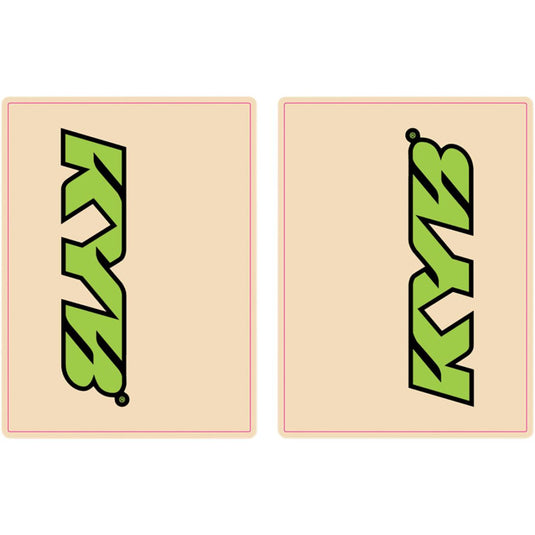 Flu Designs Inc. 01017 Upper Fork KYB Decal - Green/Black
