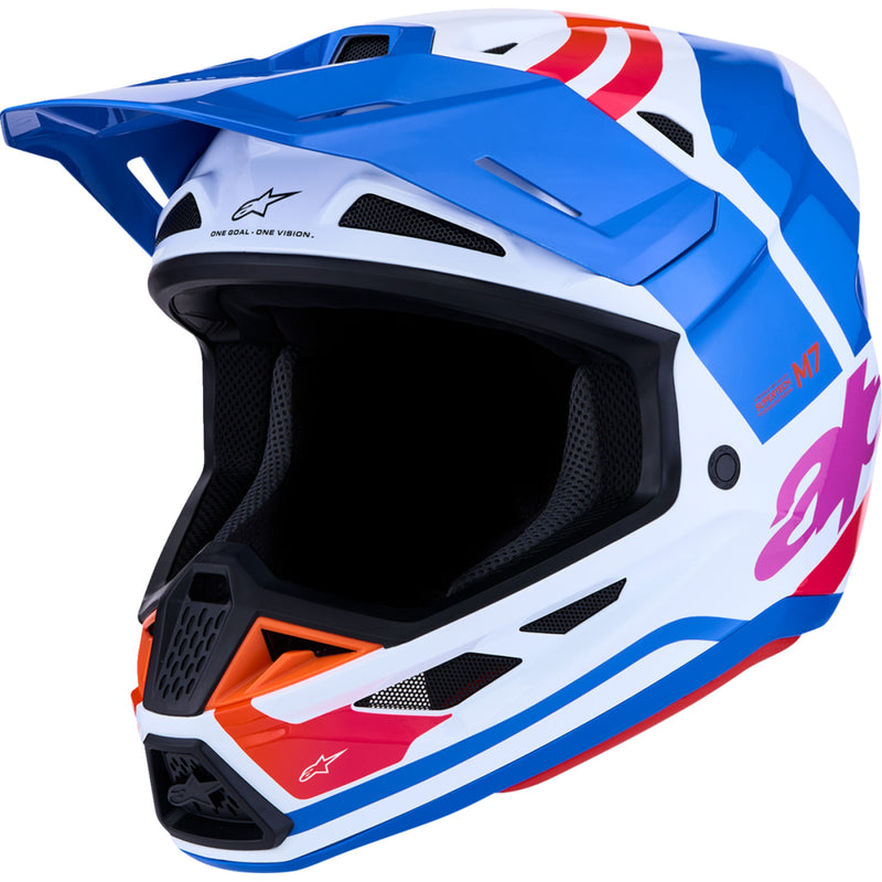 Load image into Gallery viewer, Alpinestars S-M7 Core Helmet (X-Large, Pink/Orange/White)
