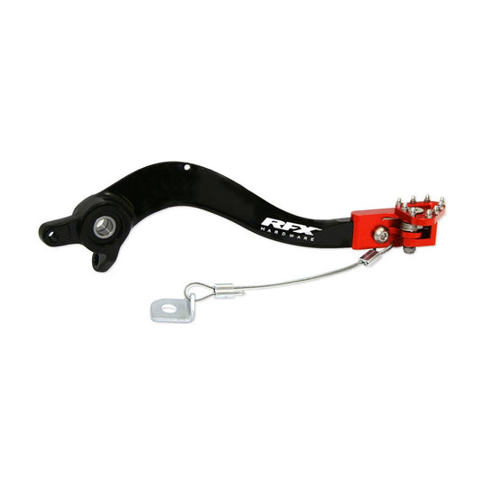 Rfx FXRB 50500 99OR Pro Series Rear Brake Pedal with Folding Tip - Orange