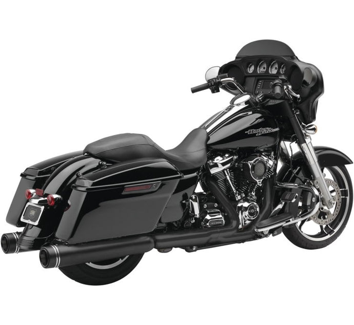 Cobra 6291RB Gen 2 Neighbor Haters Slip-On Mufflers with Dual Cut - Black with/Black Tip