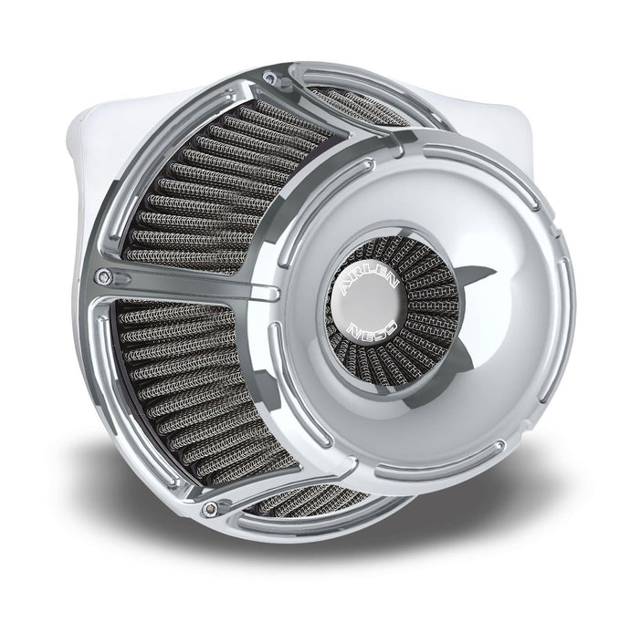 Arlen Ness 18-922 Inverted Series Air Cleaner Kit - Slot Track - Chrome