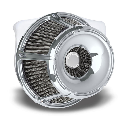 Arlen Ness 18-922 Inverted Series Air Cleaner Kit - Slot Track - Chrome