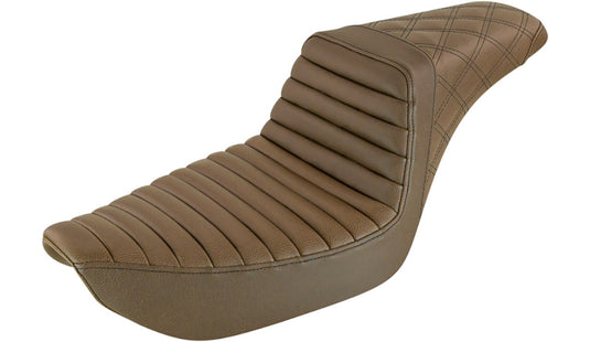 Saddlemen 896-04-176BR Step-Up Front TR/Rear LS Seat - Brown