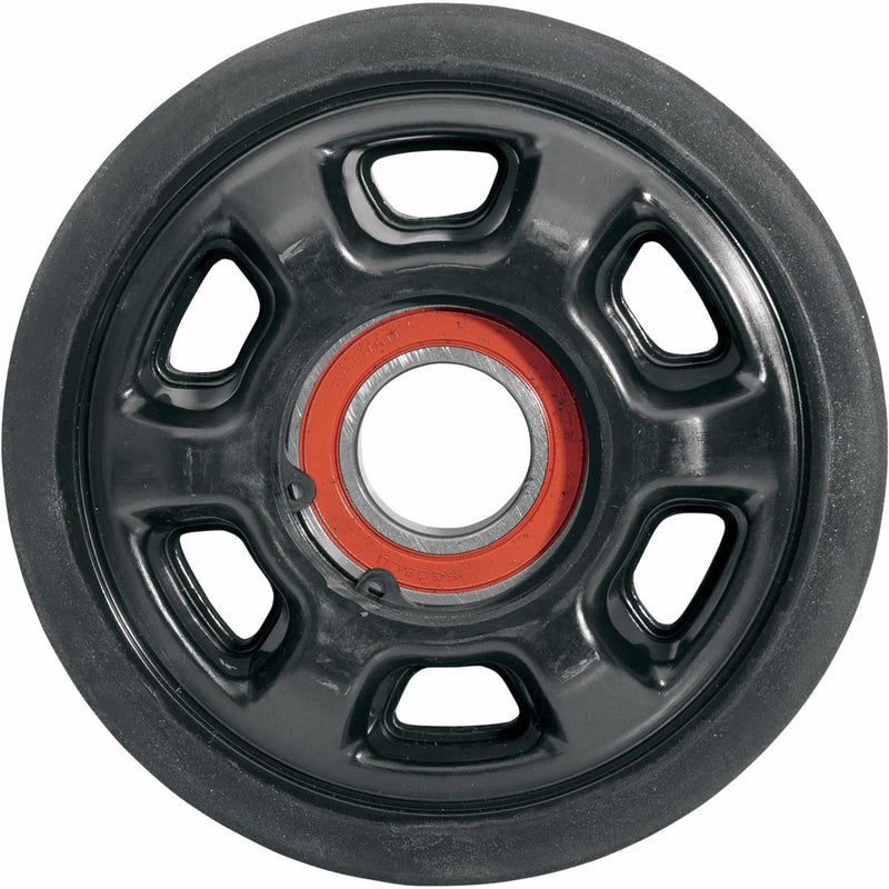 Load image into Gallery viewer, Parts Unlimited 4702-0088 Idler Wheel - 130mm x 1in. (No Insert) - Black

