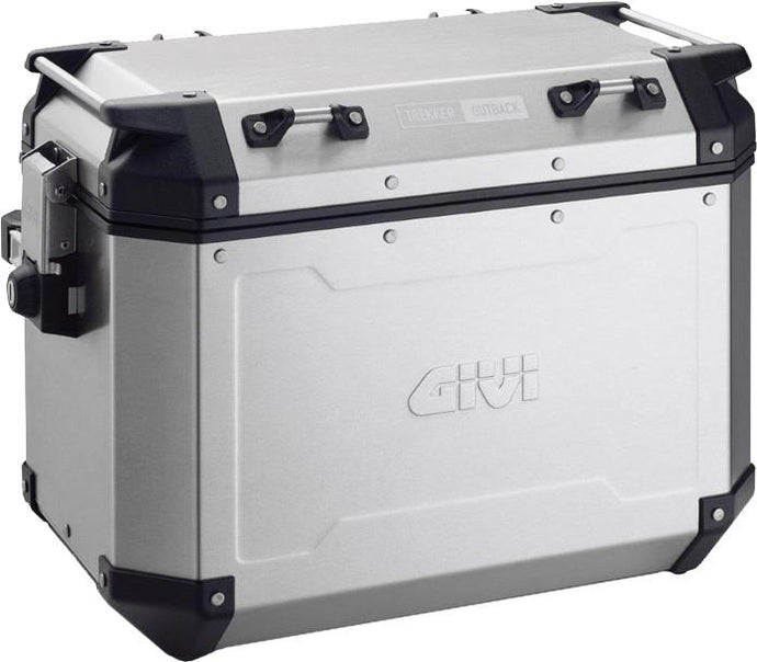 Givi OBKN48ALA Outback Series 48L Aluminum Side Case - Left - Silver