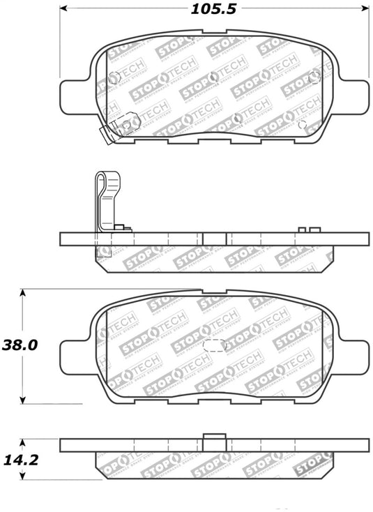 Stoptech 308.09050 ST Street Brake Pads