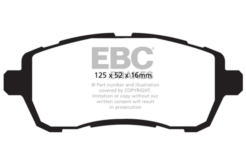 Load image into Gallery viewer, Ebc DP42002R EBC Yellowstuff Brake Pad Sets
