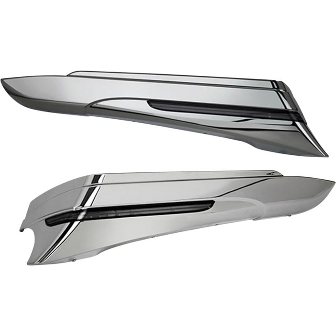 Ciro 40110 Saddlebag Extensions - Chrome