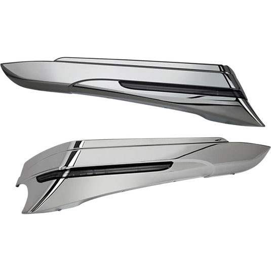 Ciro 40110 Saddlebag Extensions - Chrome