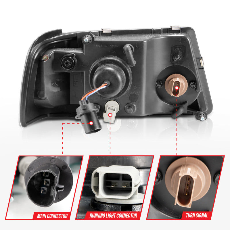 Load image into Gallery viewer, Anzo 111511 ANZ Crystal Headlights
