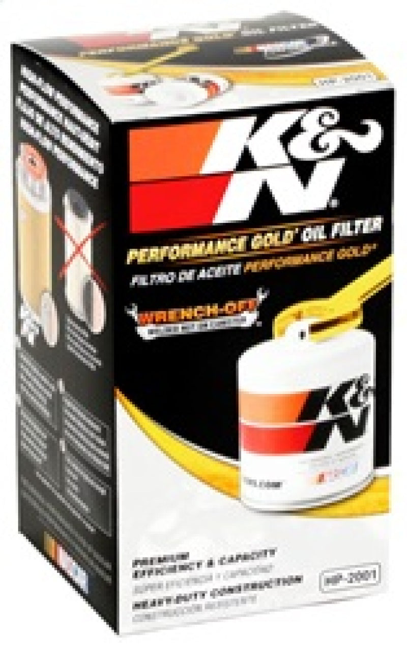 Load image into Gallery viewer, K&amp;N Engineering HP-2001 KN Premium Wrench-Off Oil Filt
