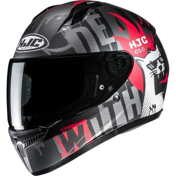 Load image into Gallery viewer, Hjc C10 FOP Youth Helmet (Medium, Semi-Flat Red (MC-1SF))
