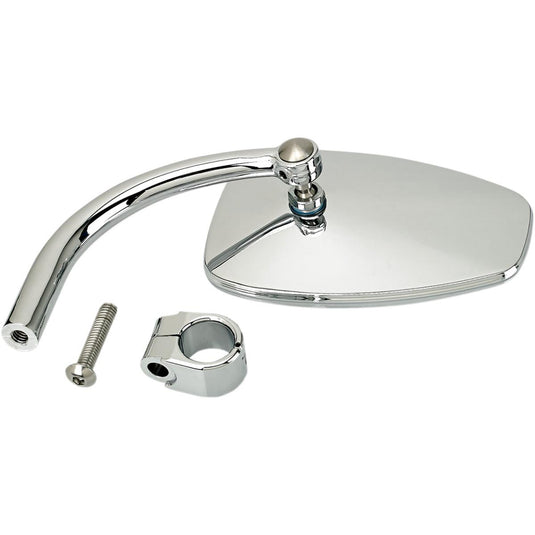 Biltwell Inc. 6504-578-531 Teardrop Utility Mirror with Clamp On Mount for 7/8in. Bar - Chrome