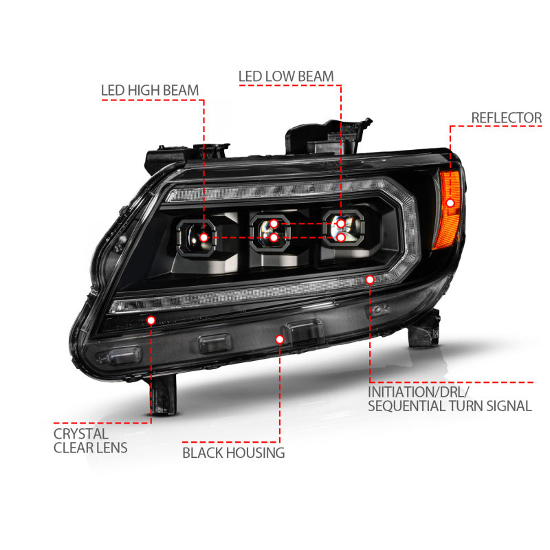 Load image into Gallery viewer, Anzo 111634 ANZ LED/Projector Headlights

