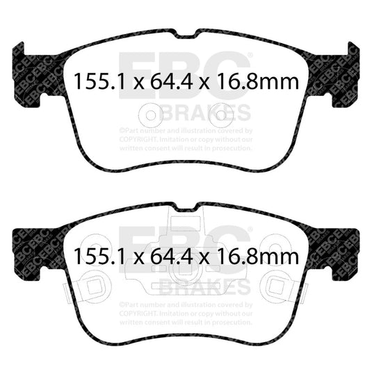 Ebc DP42372R EBC Yellowstuff Brake Pad Sets