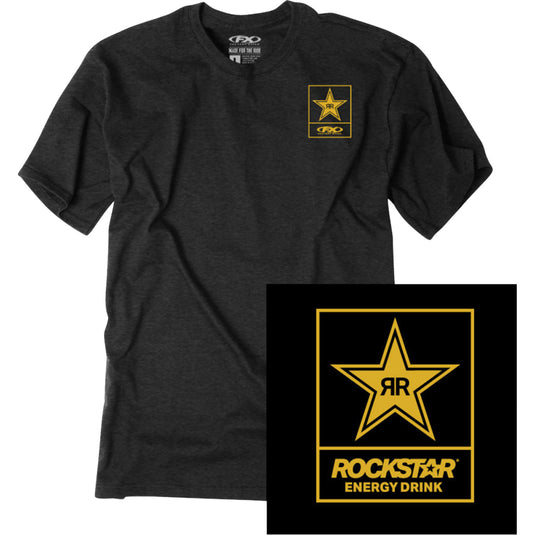 Factory Effex Rockstar Lockup T-Shirt (Medium, Black)