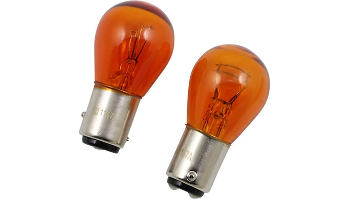 Peak Lighting 1157A-BPP Miniature Light Bulbs - Amber - 12.8V/14V - 27W/8.5W
