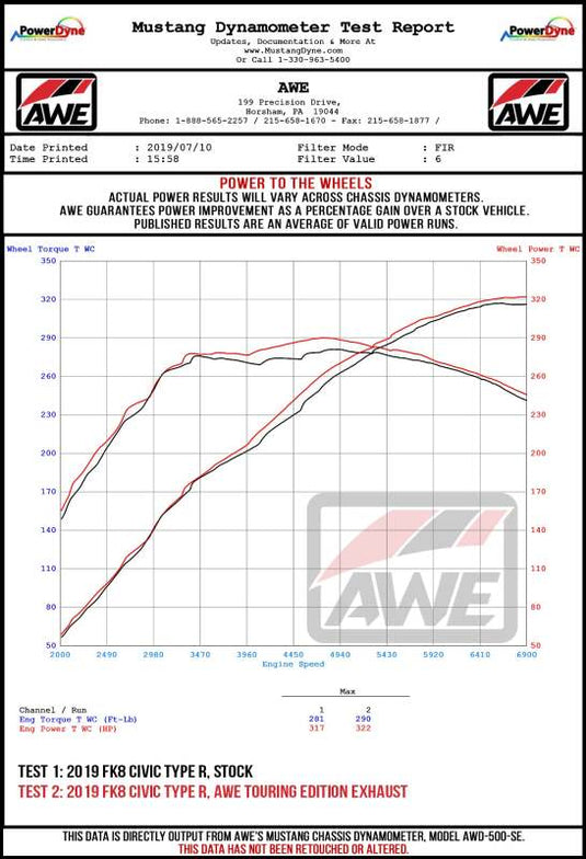 Awe Tuning 3015-42666 AWE Cat-Back Touring