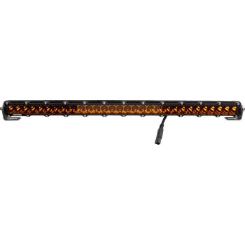 Heretic Studio 53008 6-Series Light Bar - 30in. (34in. x 2in. x 1.5in.) - Black Spot Light with Amber Lens