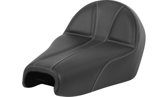 Saddlemen 807-03B-0042 Dominator Seat - Black with Silver Stitching