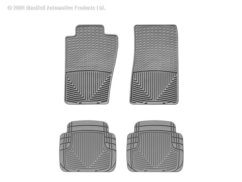 Load image into Gallery viewer, Weathertech W11GR-W50GR WT Rubber Mats - Front - Grey
