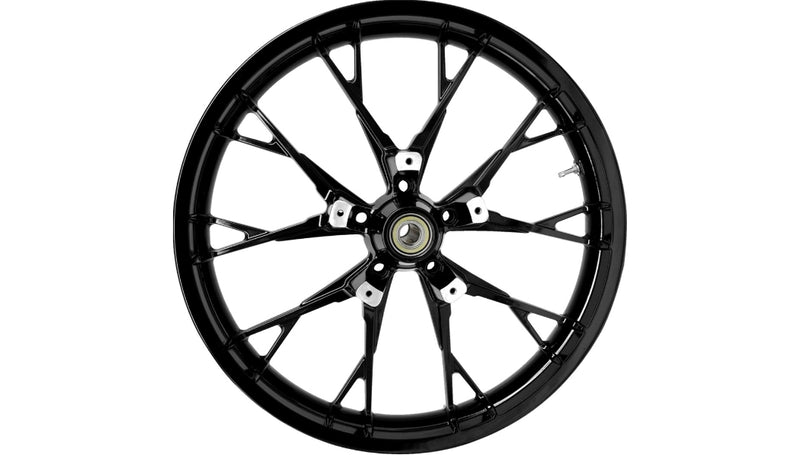 Coastal Moto 3D-MAR213SB Precision Cast Marlin 3D Front Wheel - 21in. x 3.5in. - Black