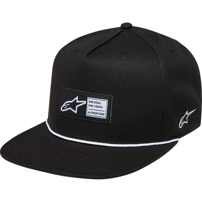 Load image into Gallery viewer, Alpinestars Label Snapback Hat (One Size Fits Most, Black)
