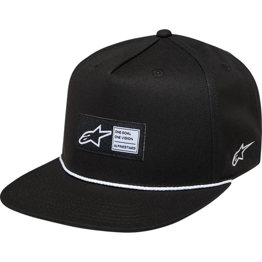 Alpinestars Label Snapback Hat (One Size Fits Most, Black)