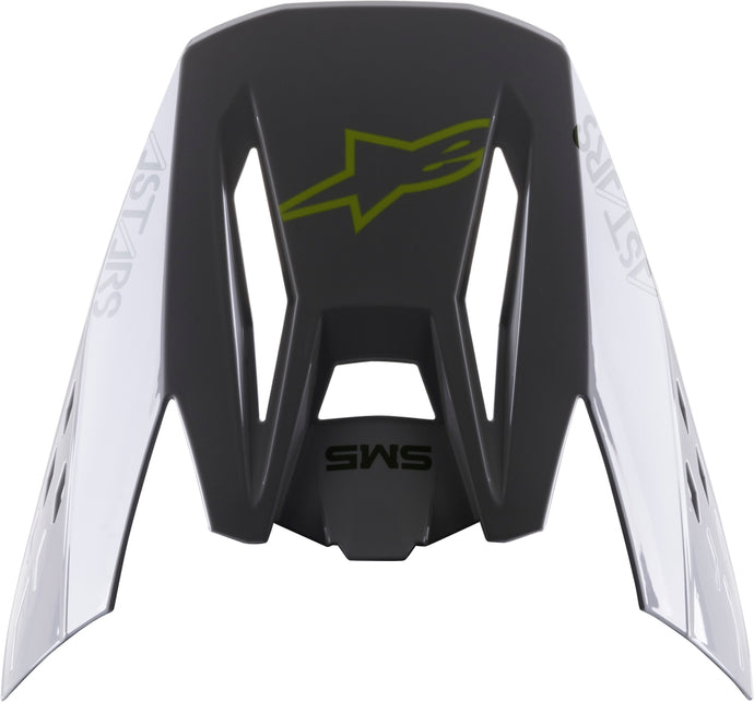 Alpinestars Visor for S-M5 Bond Helmets - Silver/Yellow Fluo Glossy