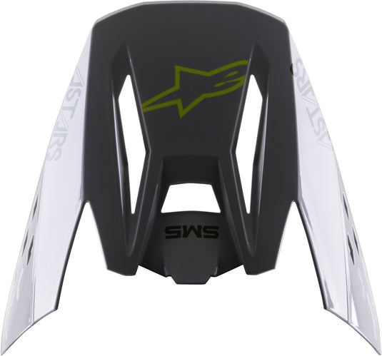 Alpinestars Visor for S-M5 Bond Helmets - Silver/Yellow Fluo Glossy