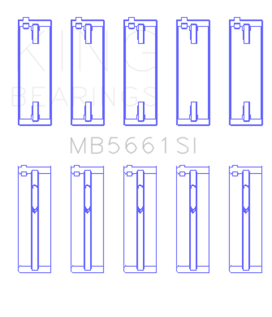 King Engine Bearings MB5661SI KING Main Bearings
